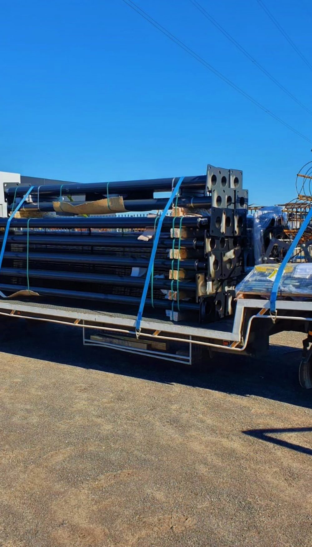 Truck with Light Poles