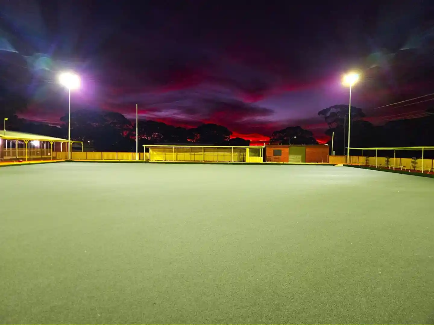 Basketball court lighting